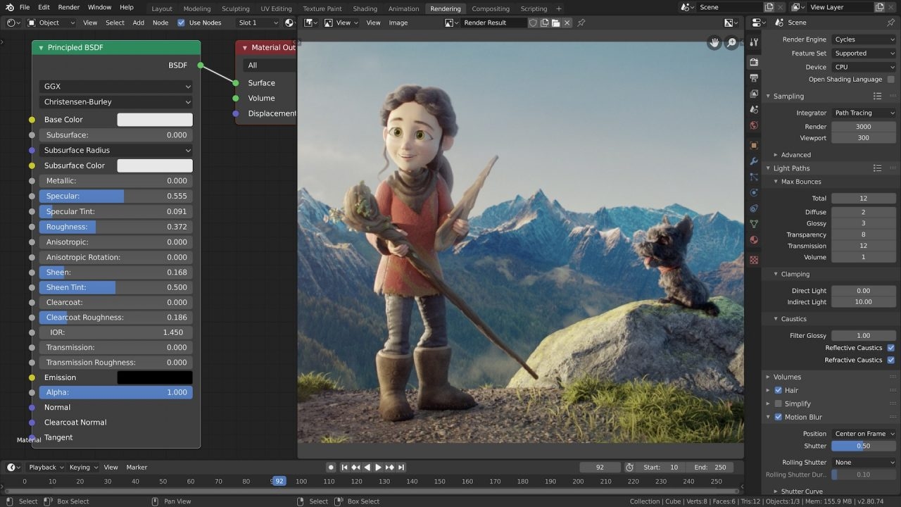 Blender running on Infinity
