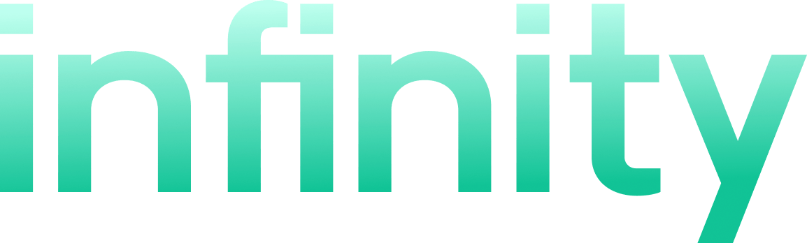 infinity 3D text background